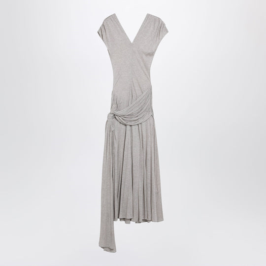 Oat Modal Jersey Knotted Maxi Dress