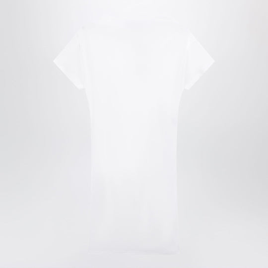 White Mistral Viscose Jersey Dress