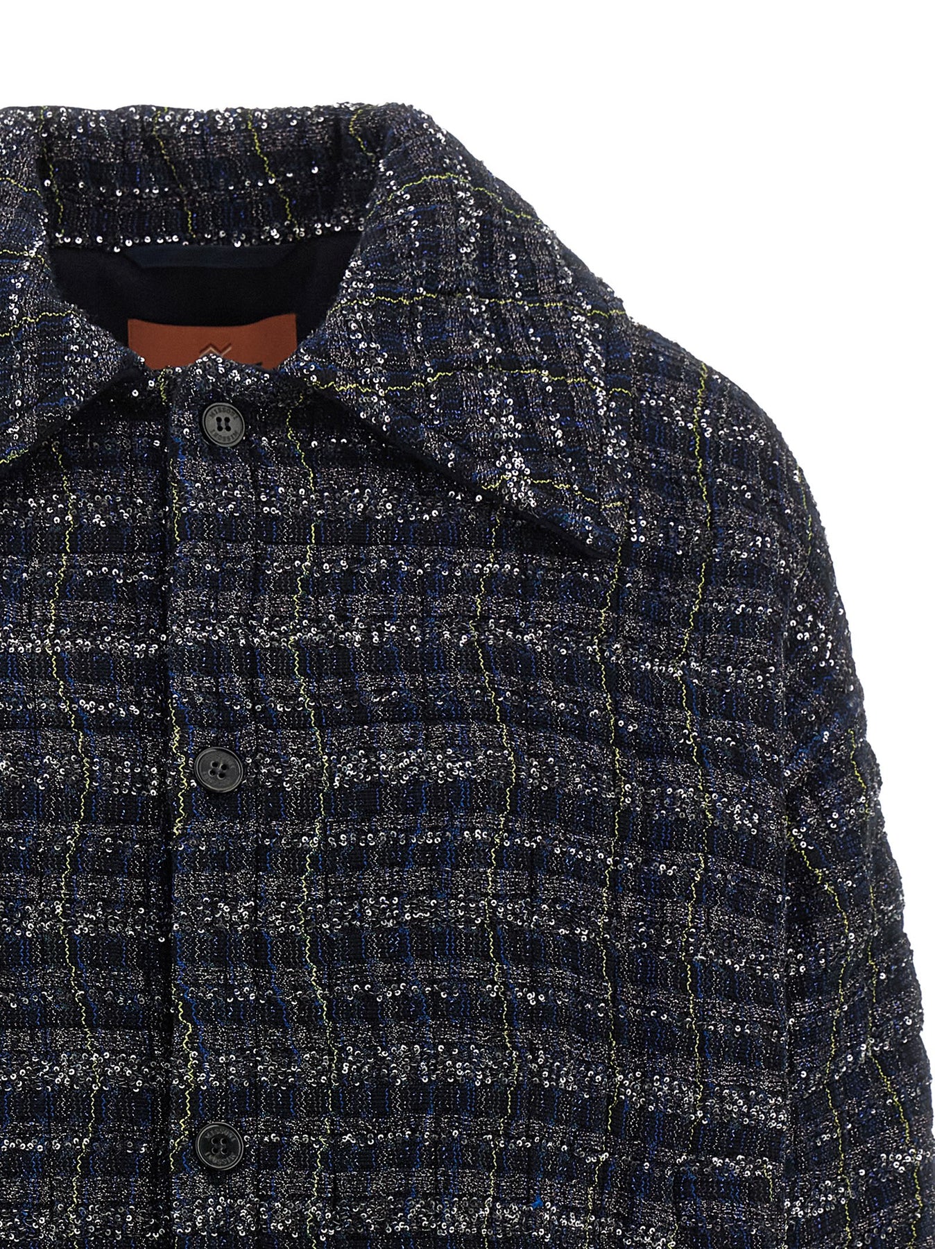 Missoni Caperdoni Frame Overshirt Coats and Trench Coats - Blue | b376b0b14904636cd3de4c4002688341e92007ed