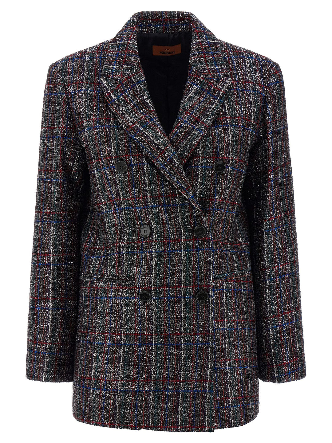 Missoni Sequin Tartan Blazer BlazerS - Multicolor | 762853889ca0822f5536377b79df91ac7f19ce8f
