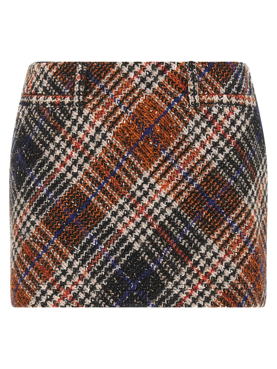 Tweed Skirt Skirts Multicolor