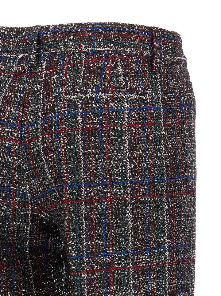 Missoni Sequin Tartan Pants - Multicolor | 7150acdf0b952be75280c77074fe74afbe8339b4