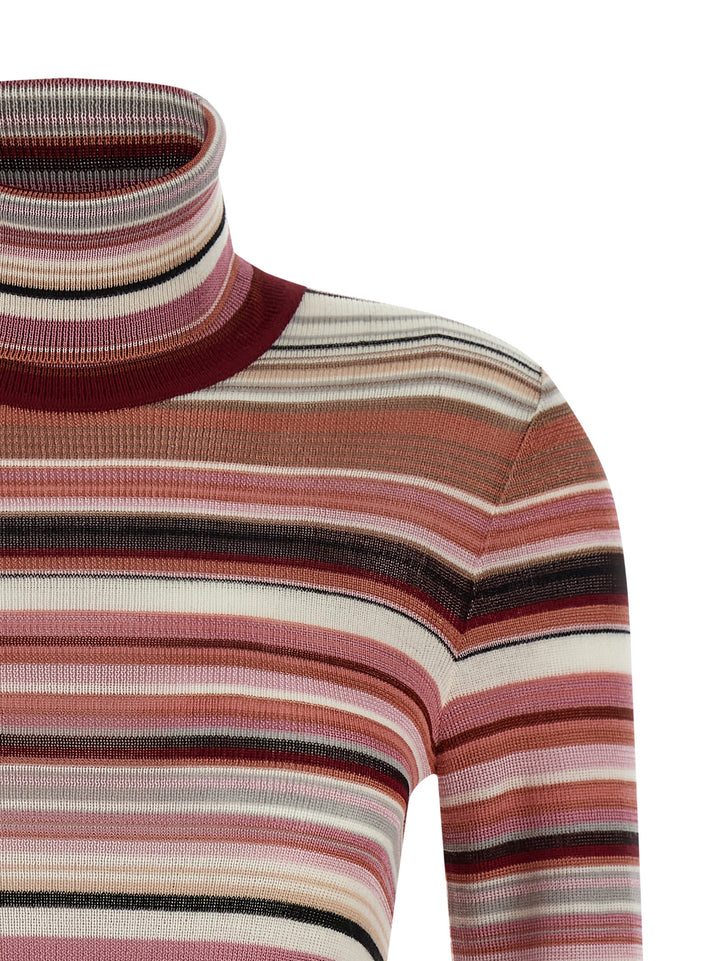 Missoni Striped Turtleneck Sweater Sweaters and Cardigans - Pink | 03242261c04a779c867c86f98a0a1fbc2cee1ce9