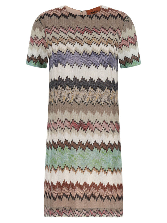 Lamé Viscose Dress Dresses Multicolor