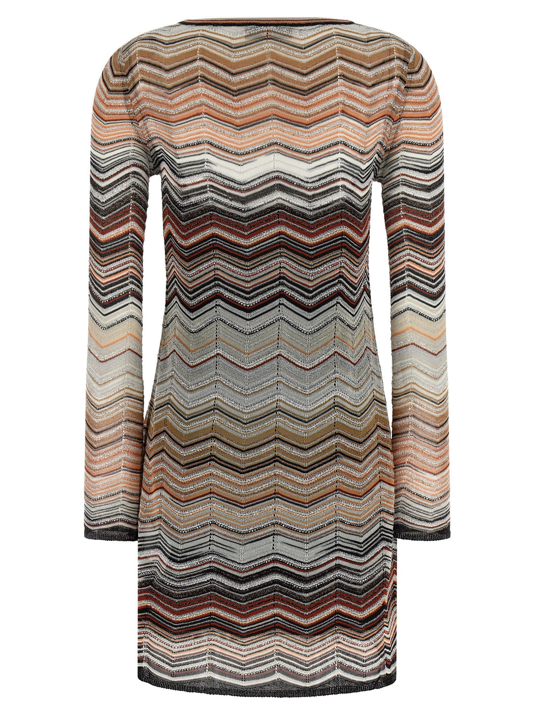 Missoni Chevron Lamé Dress Dresses - Brown | c45e2037b838f2d27184a692674202ab037881e7