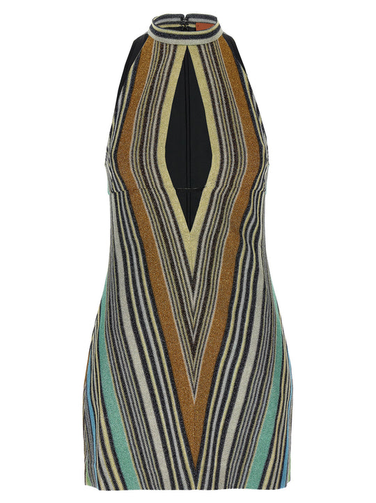 Lamé Viscose Dress Dresses Multicolor