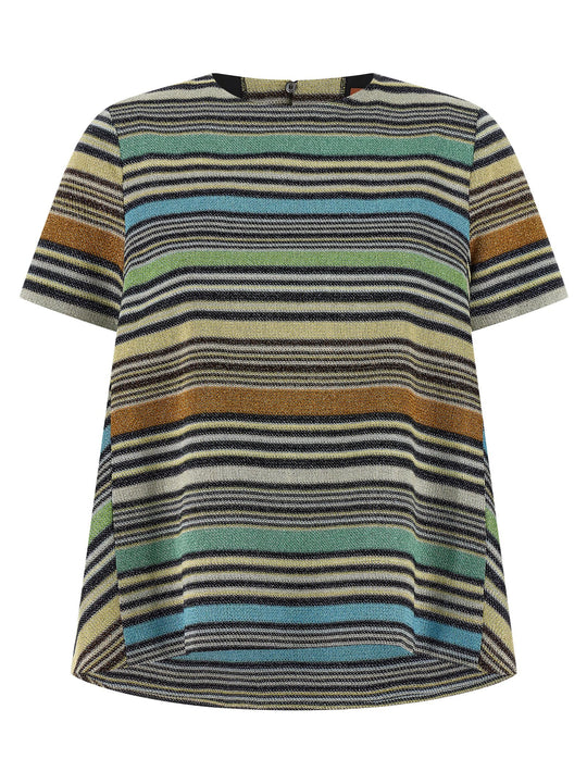 Lamé Stripes T-Shirt Multicolor