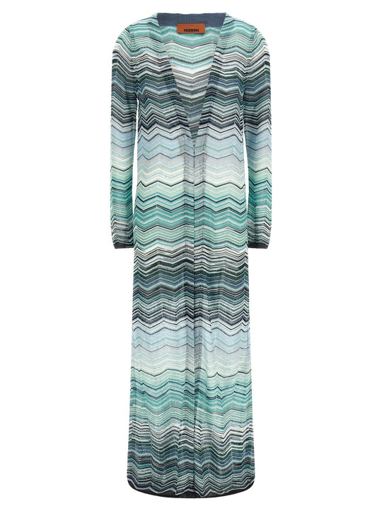 Chevron Cardigan Sweaters And Cardigans Multicolor