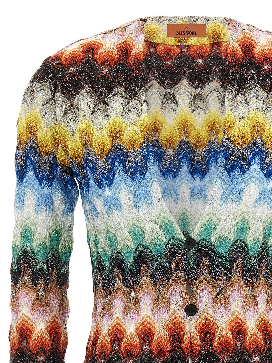 Missoni Lamé Lace Cardigan Sweaters and Cardigans - Multicolor | 6690a5daa400d6791d41a4babd0b3dd6050f65ea
