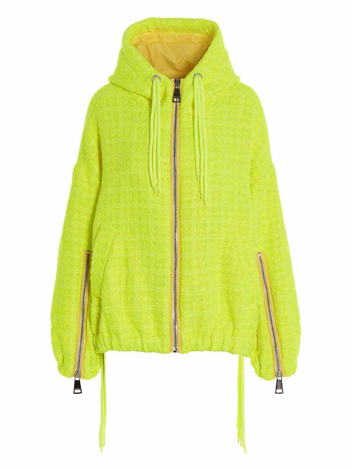 Khrisjoy Chris Windbreaker Tweed Casual Jackets and Parka - Yellow | 12bcf63f83dd38e8a466984841589344eb2c0899