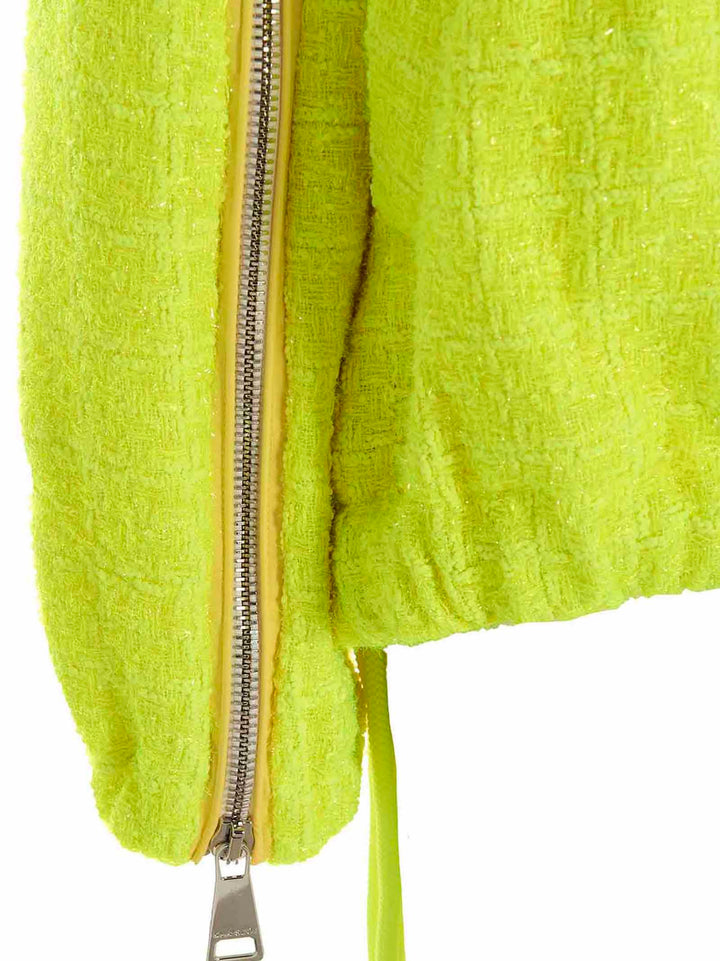 Khrisjoy Chris Windbreaker Tweed Casual Jackets and Parka - Yellow | d4e2cfdf9b945299d4d4efe8a91075e8dadae24f