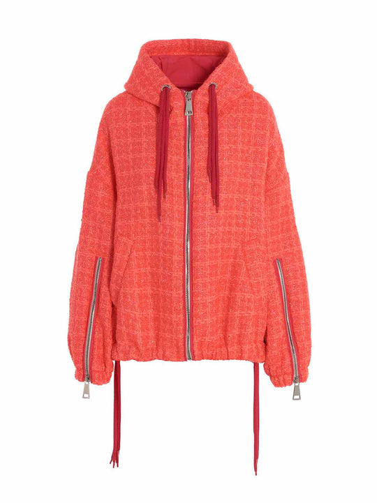Chris Windbreaker Tweed Casual Jackets And Parka Fuchsia