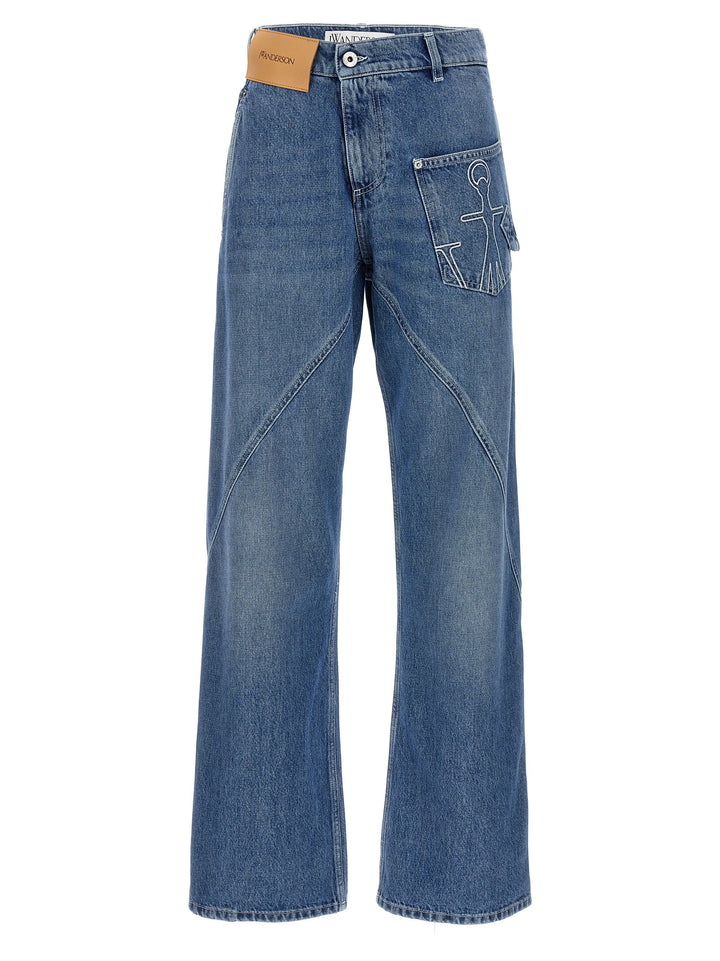 J.W. Anderson Twisted Workwear Jeans - Light Blue | ae4ee2576e448b42e618d401062c0aa12f81e913