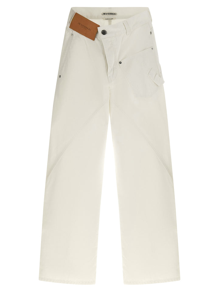 J.W. Anderson Twisted Workwear Jeans - White | 7453403c6740838bf1fcab20ea3f10ed8e10c74b