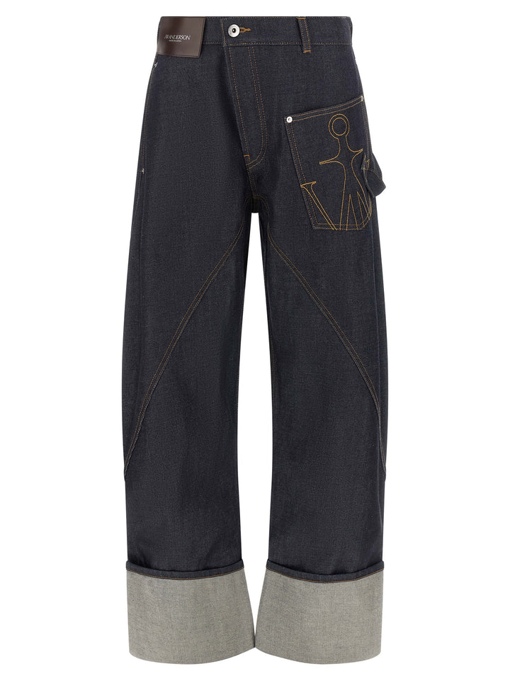 J.W. Anderson Twisted Workwear Jeans - Blue | 58a5a32b2a685ea4c79209f37e42c665ae251ae5
