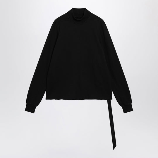 Black Sweatshirt In Cotton
