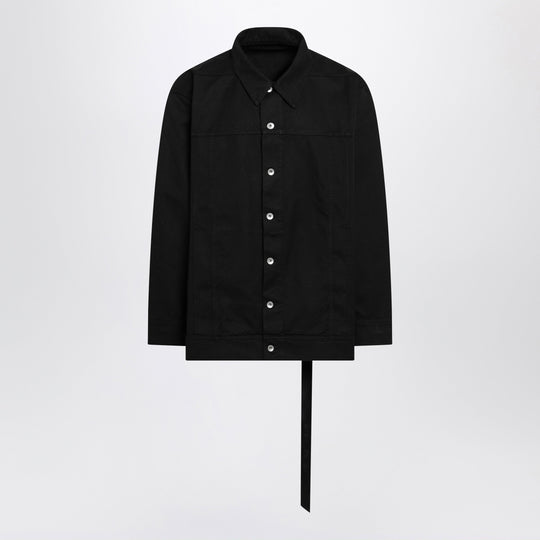 Black Oversized Jacket In Cotton
