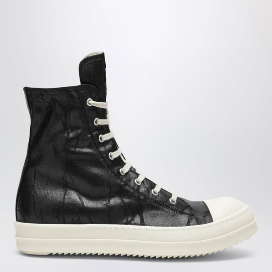 Tower Sneakers In Black/Milk White In Megacrust Denim
