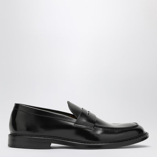 Black Leather Classic Loafer
