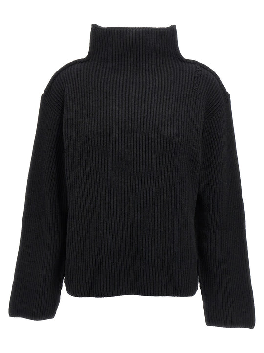Ribbed Sweater Sweaters And Cardigans Black