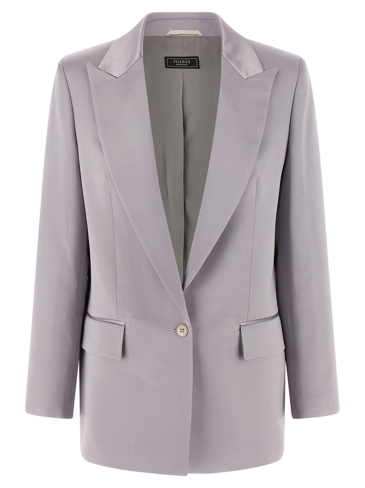 Peserico Satin Blazer BlazerS - Gray | aef99f1df3220a1f3d513a1125316ec5261a2f45