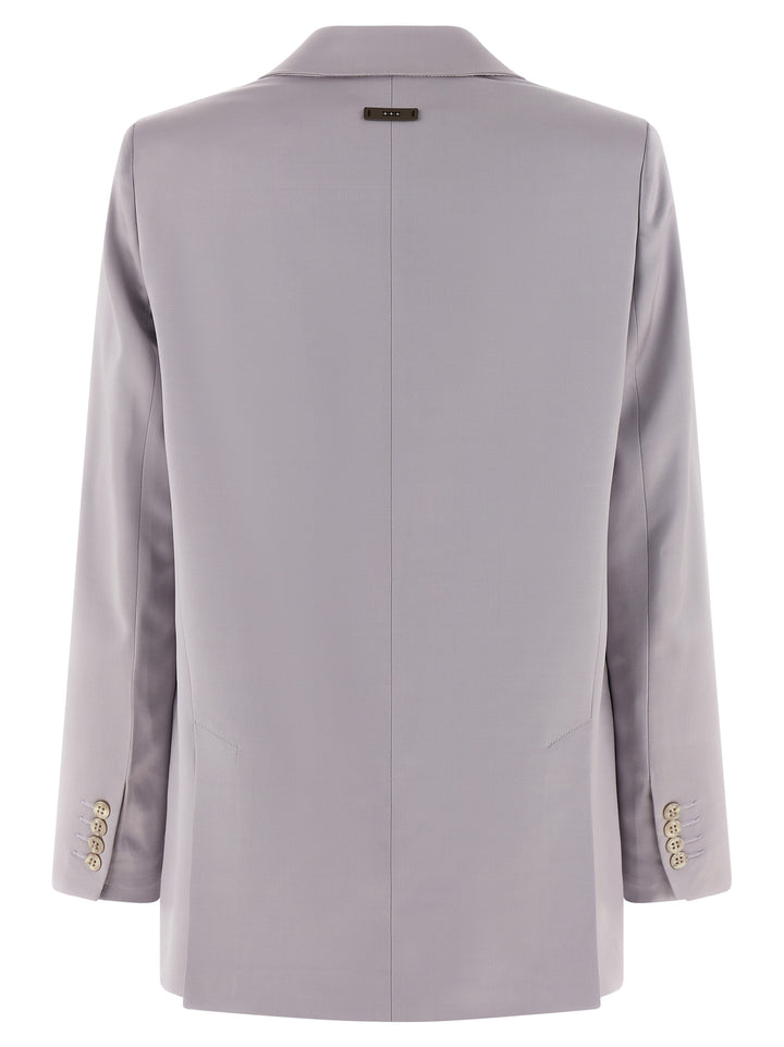 Peserico Satin Blazer BlazerS - Gray | c7c72006c866c337ae727eadca5ea4ed41bda46b