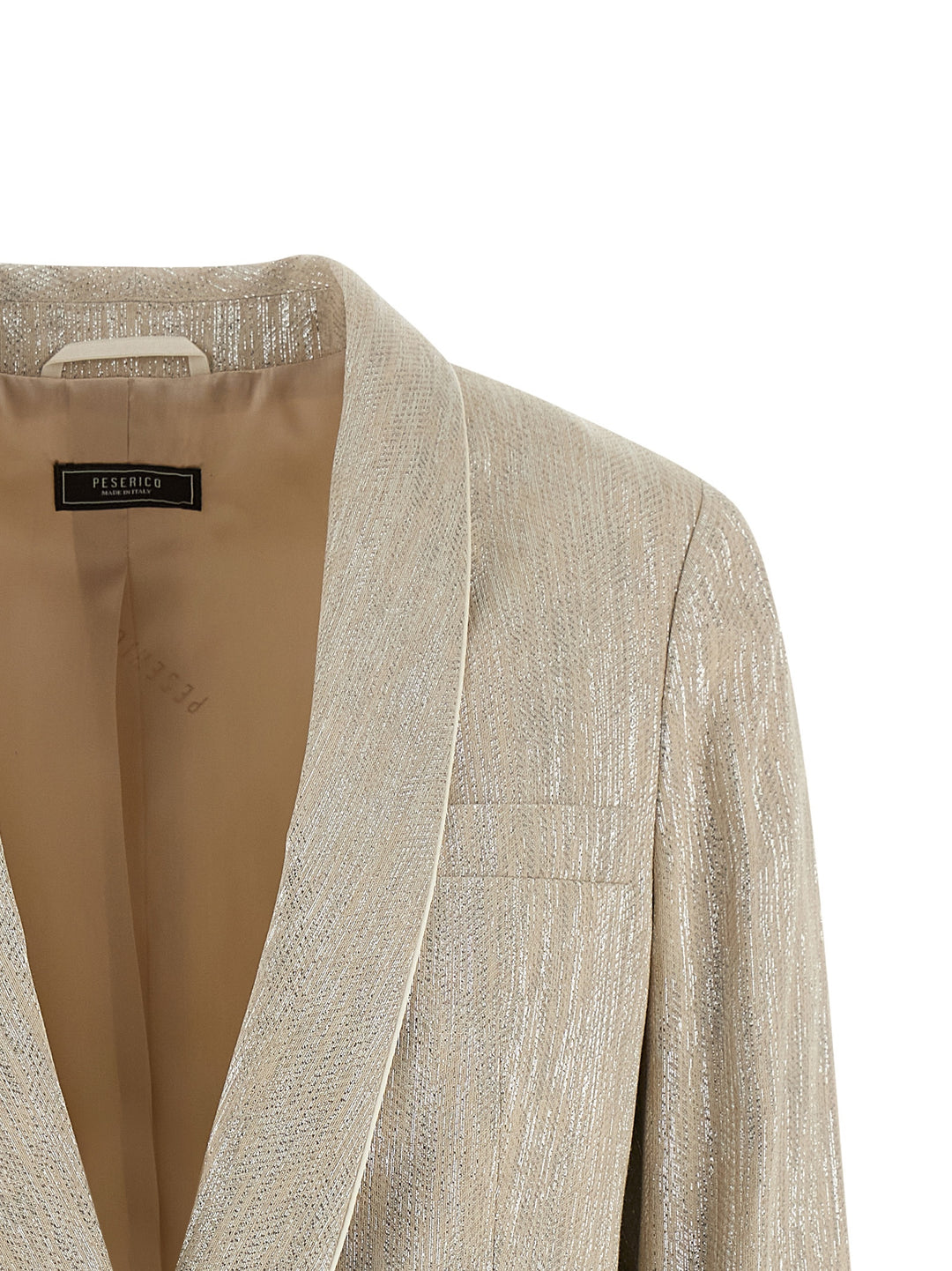 Peserico Lamé Thread Blazer BlazerS - Beige | e1db30d49aa37533b219ef3da108b2ad912fbe1a