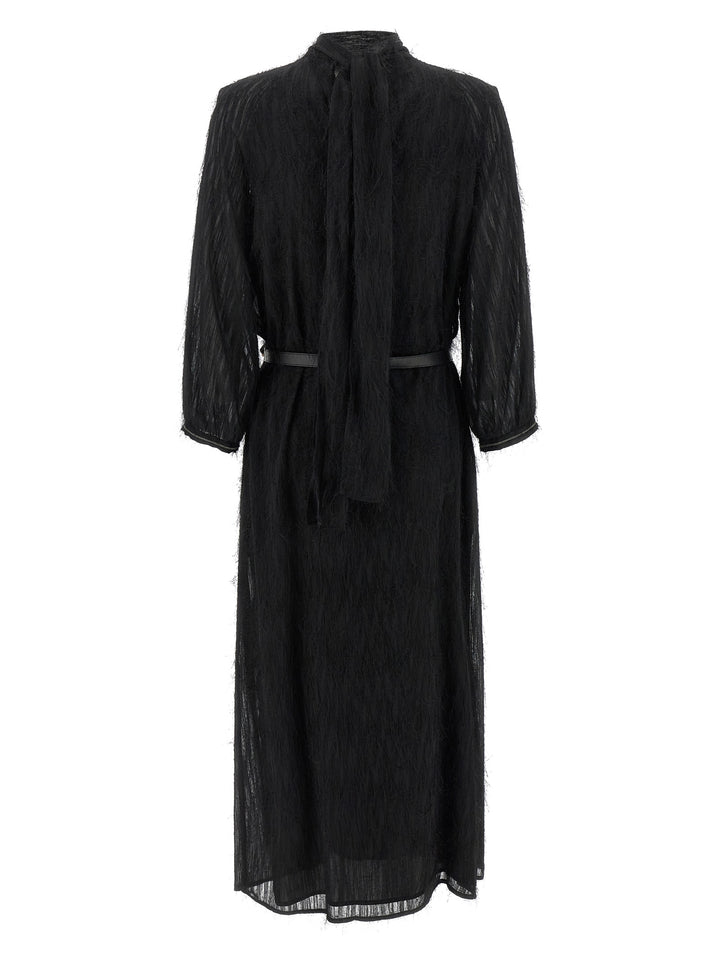 Peserico Fil Coupé Dress Dresses - Black | 48e3dba0bffc06200c4365ced717720a3480c701