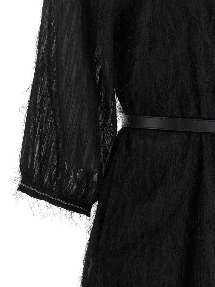 Peserico Fil Coupé Dress Dresses - Black | 27ffd67f116e4d921cbfe38db28ba983621d7740