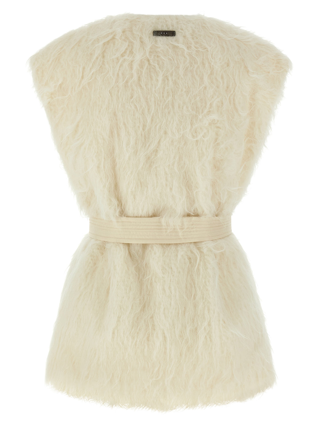 Peserico Fur Vest Gilet - White | 9d462f1447d4a23483763b6b2f55b06be2b36fd5