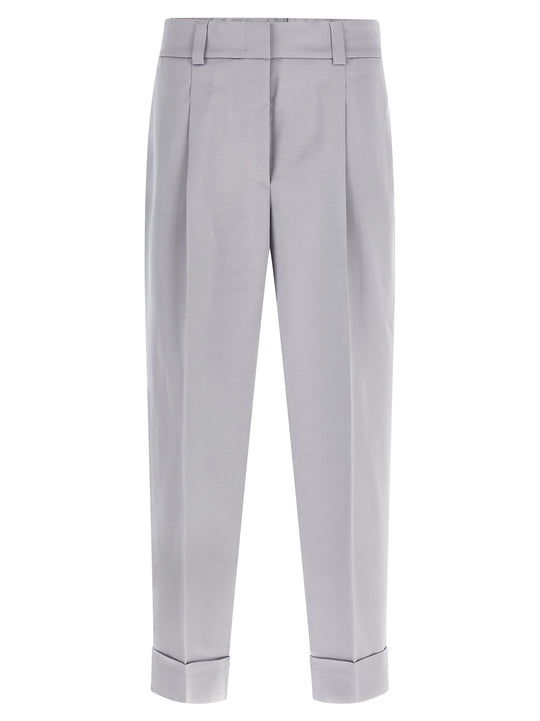 Satin Pants Gray