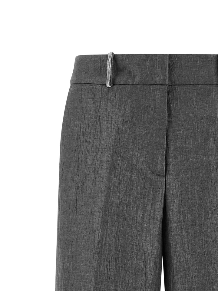 Peserico Punto Luce Pants - Gray | 88421aa7ed9bfabbad009c4e36945827a1bd6e4c