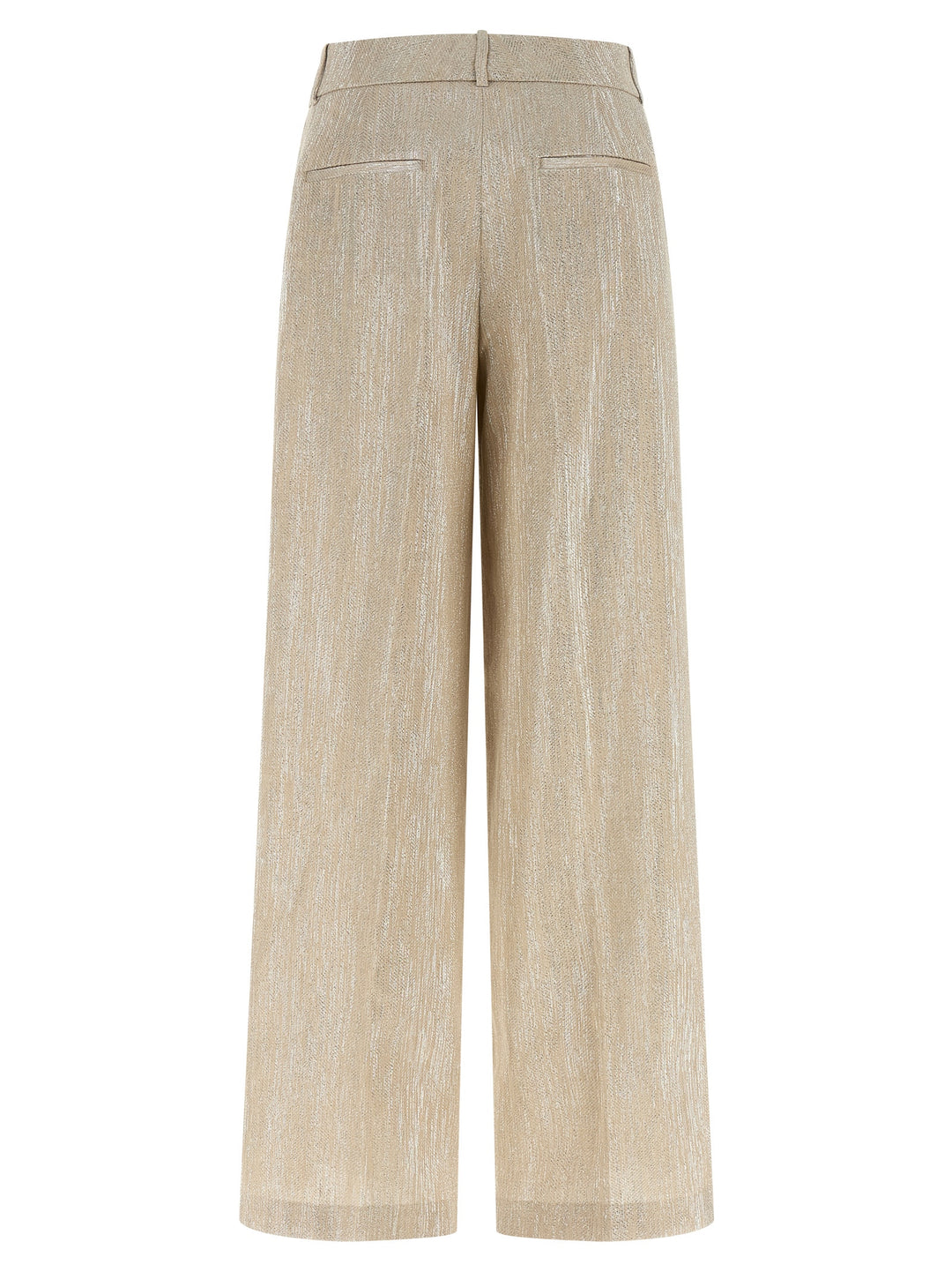 Peserico Lamé Thread Trousers Pants - Beige | 9e97ca28af4631e4b33f43d3660ea12af5ed864c