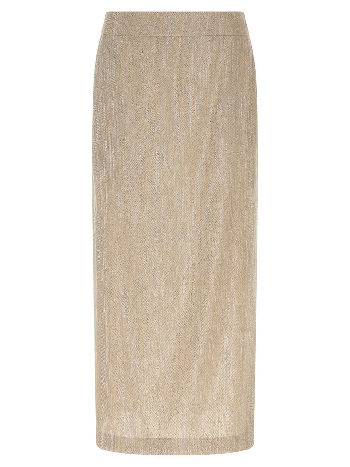 Peserico Lamé Thread Skirt Skirts - Beige | cdd9a39fd74c42c52e60c9679855852503e95cb5
