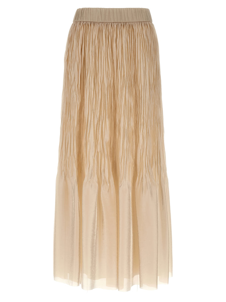 Peserico Pleated Skirt Skirts - Beige | 63f25438e04759359c1c148e8a38da59c3863bef