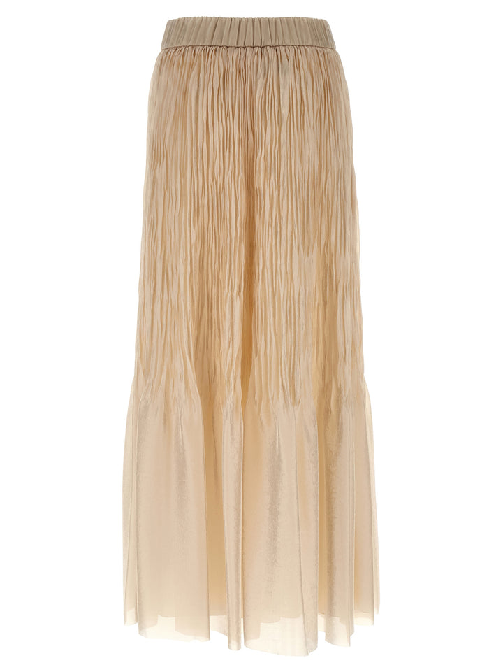 Peserico Pleated Skirt Skirts - Beige | fa5fe22e4a876664a45ec78f62aca0568b065bb9