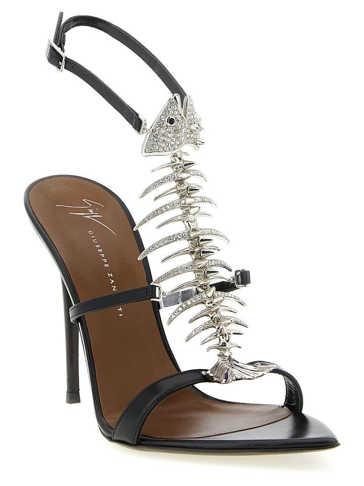 Giuseppe Zanotti Slim 2.0 Sandals - Black | 92b6a92a9b9552af0e5e77f036db26fe60f41f03