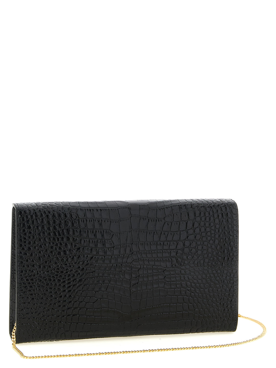 Giuseppe Zanotti Envelope  Bag Clutch - Black | efe4ea9788b1b03a602efb5257db191aac122528