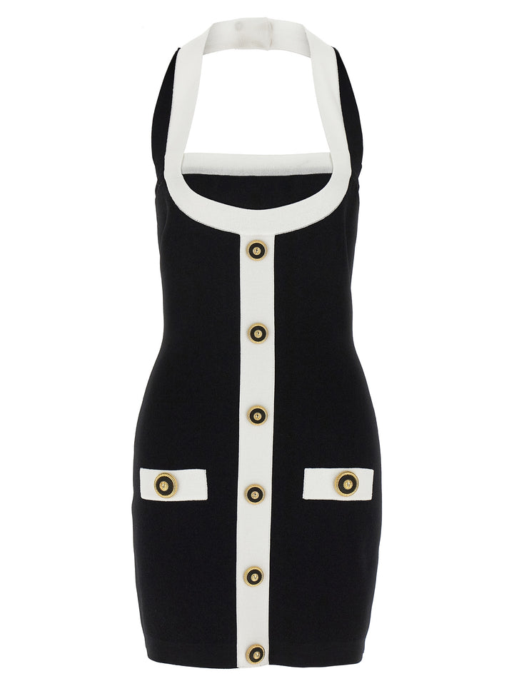 Balmain Filo Leone Catena Dresses - White/Black | befcc980078083874570e430f58b2f9c766b7241