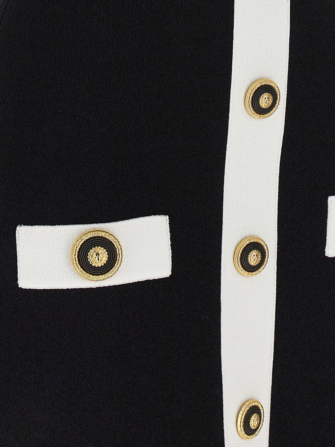 Balmain Filo Leone Catena Dresses - White/Black | 85aa15f19acc349895d7783780a581695c0f8607