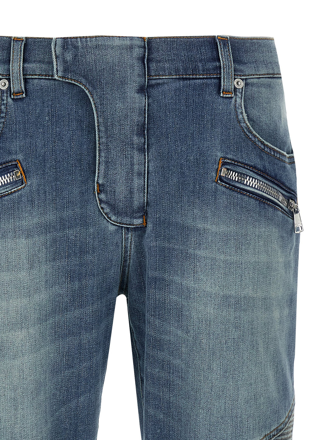 Balmain Biker Jeans - Blue | 1a597d1d660174211ca2cbe51f532e9713655e9d