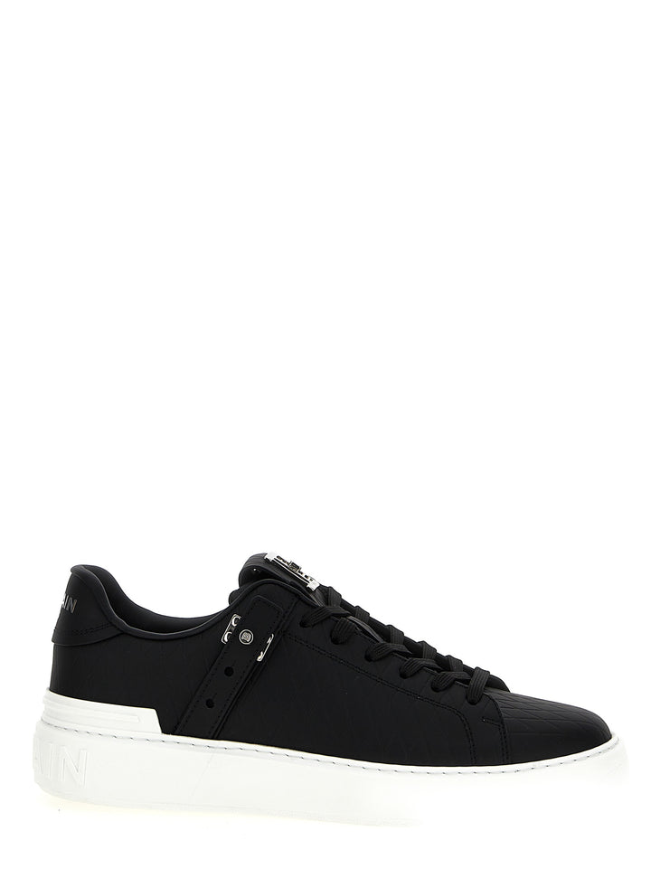 Balmain B-Court B-Buzz Sneakers - Black | 7015ac3a4e1fb38be80e2ccf4ea96e8e8aa09006