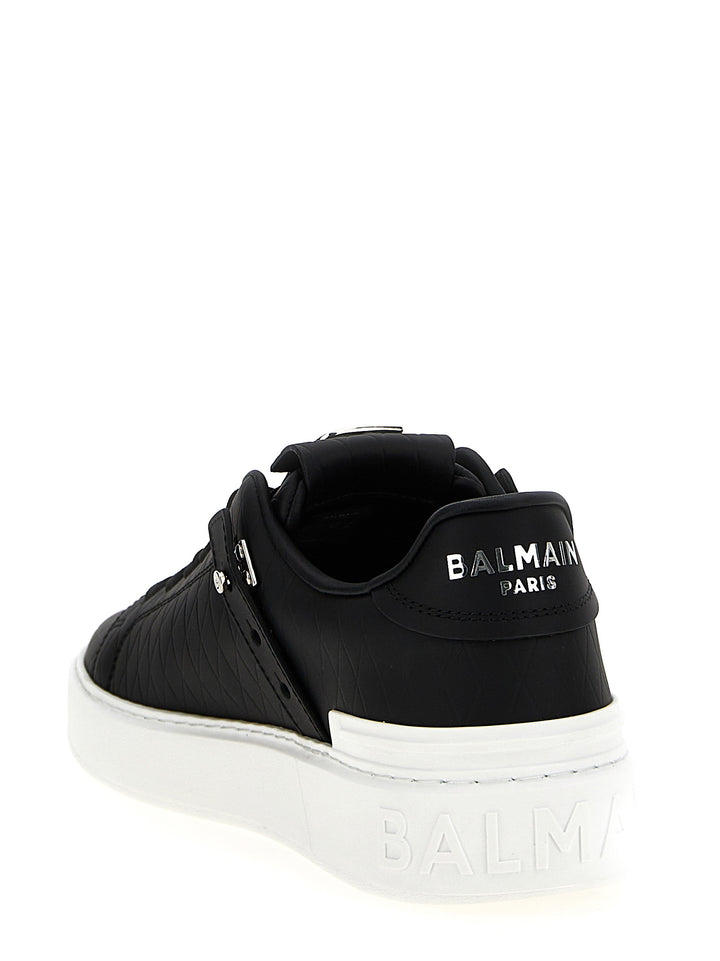 Balmain B-Court B-Buzz Sneakers - Black | 4a4c883d065bf9208677fea8e896ba94145eb303