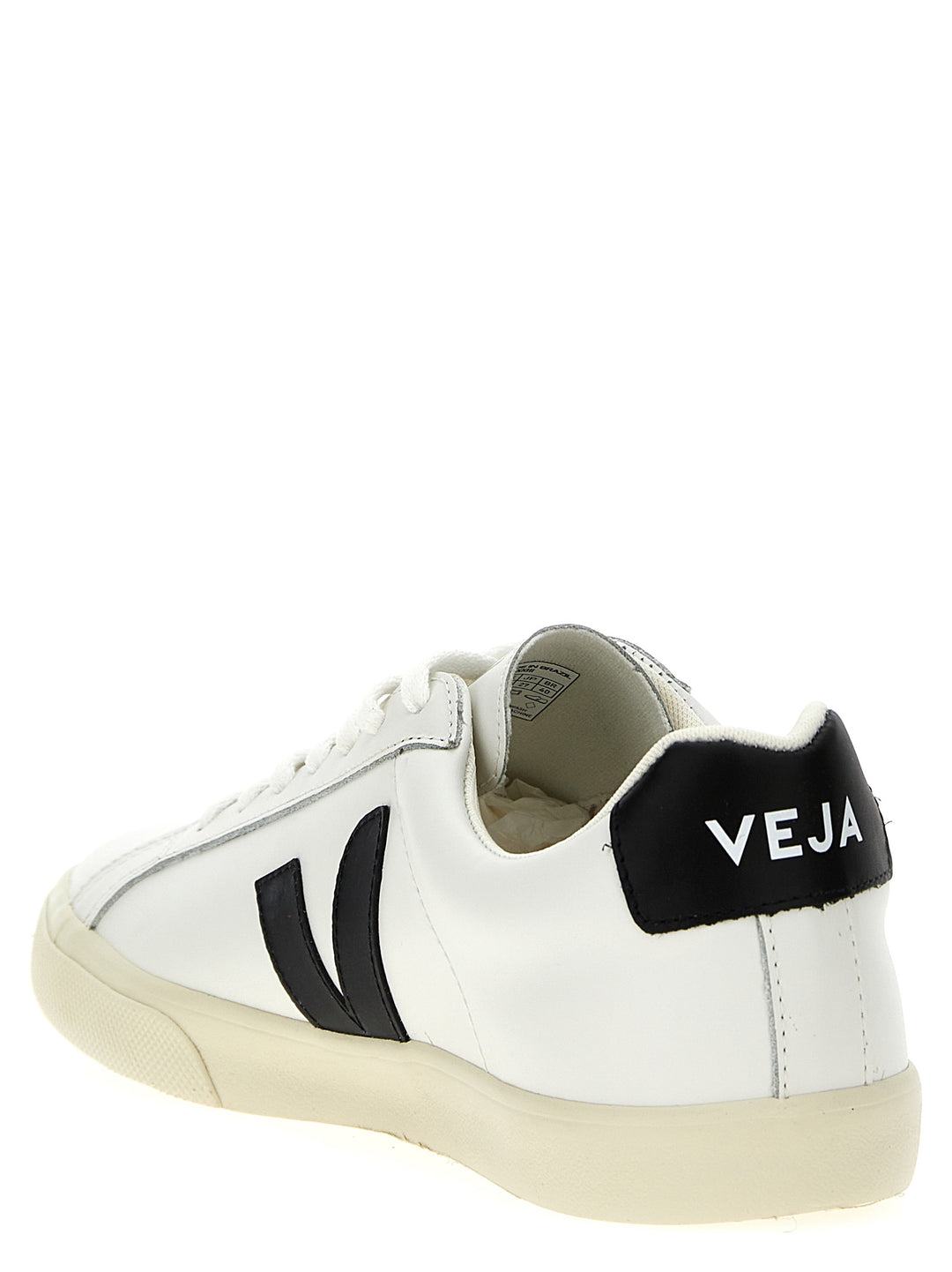 Veja Esplar Logo Sneakers - White/Black | 082a5be9c49a47f657a5f6ea4a40ea5f03a44033