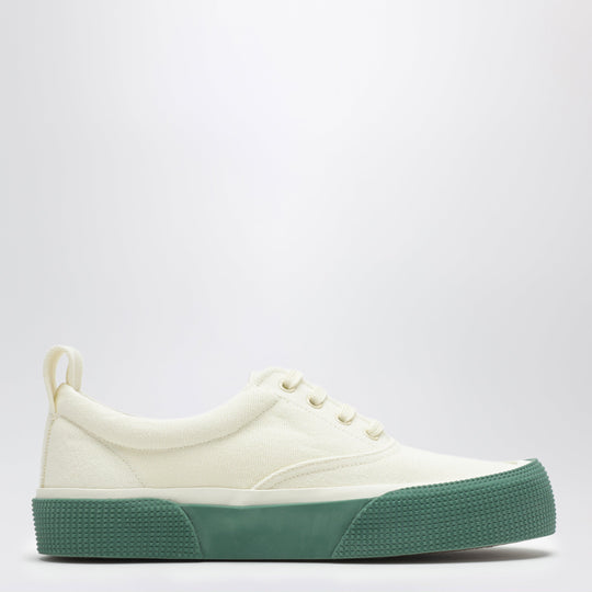 Plimsole Sneakers In Soft Yellow Canvas