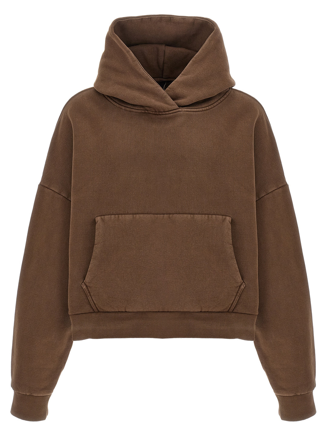 Entire Studios Cropped Hoodie Sweatshirt - Brown | 4b6eb3c459d516d00004ad0be8b9fda37539c09d