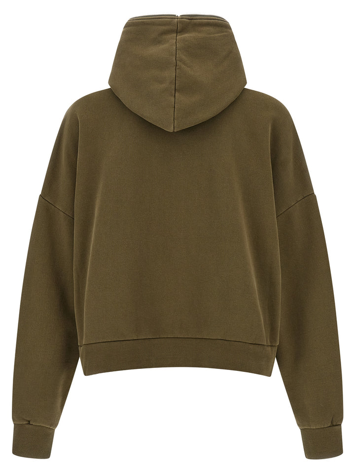 Entire Studios Eternal Zip Washed Sweatshirt - Green | aa335c60de4ac66a04d1c3693520a64f6bd72624