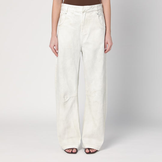 Ivory Denim Trousers