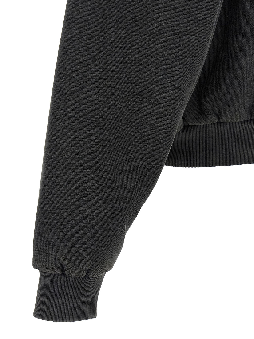 Entire Studios Thermarl Hood Washed Sweatshirt - Black | 63db41ad70caa6bc2612cf66c6d47ee822f54eac