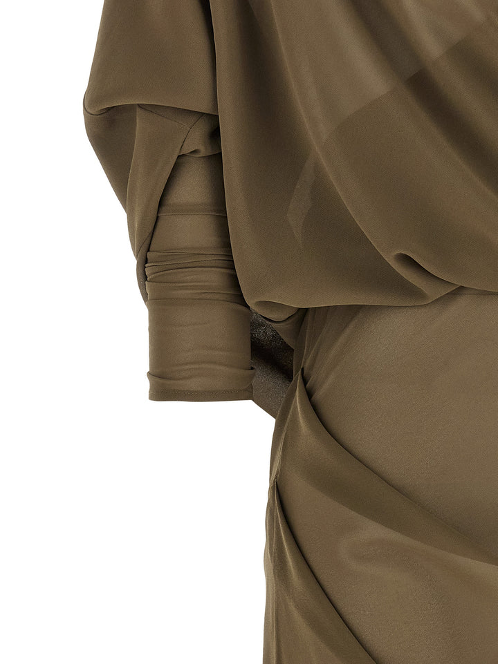 Entire Studios Asymmetrical Skirt Dress Dresses - Green | 92f672b8b2ece34babc6f2ba8eec506f77959de0